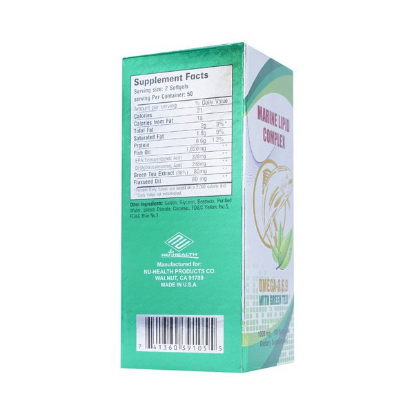 Omega 369 kết hợp trà xanh Marine Lipid Complex Omega