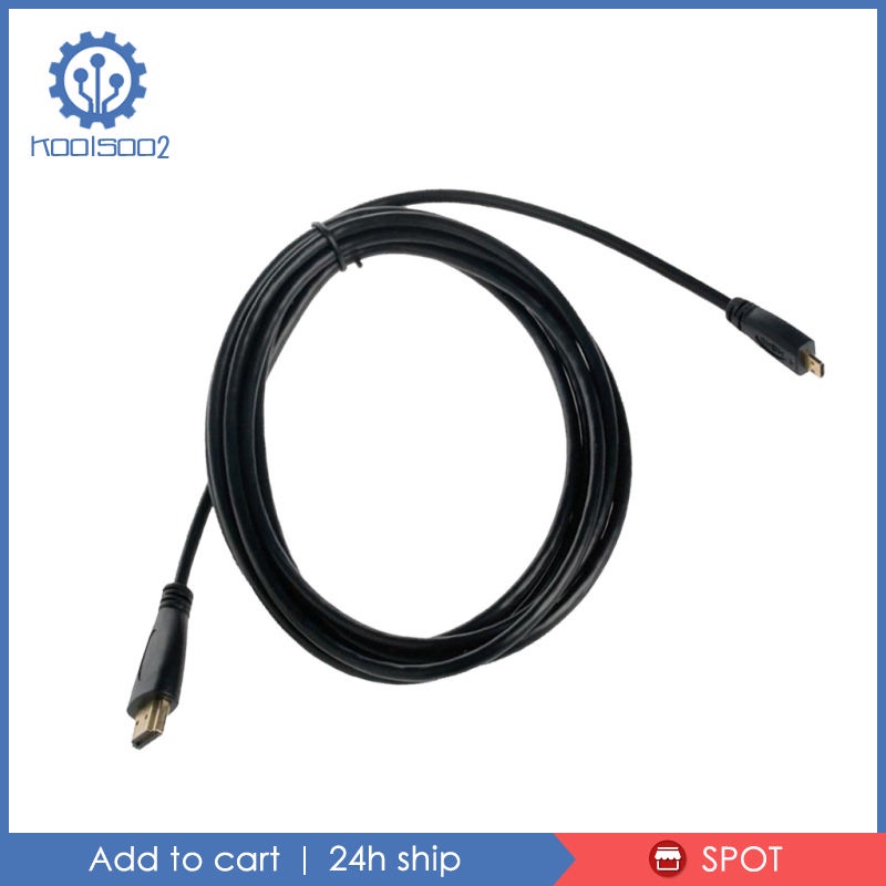 Cáp Chuyển Đổi Micro-HDMI Sang HDMI Tốc Độ Cao 3D 4K 60Hz Koolsoo2
