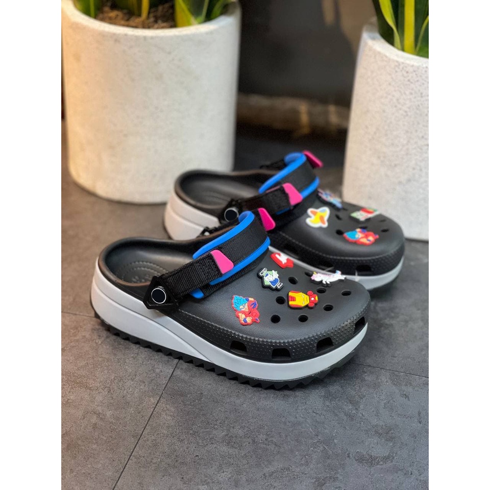 Dép Cross Unisex Hiker Clog Chính Hãng, Dáng đế cao, Đúc keo ép nhiệt chắc chắn, Thiết kế mới phối quai vải độc đáo | BigBuy360 - bigbuy360.vn