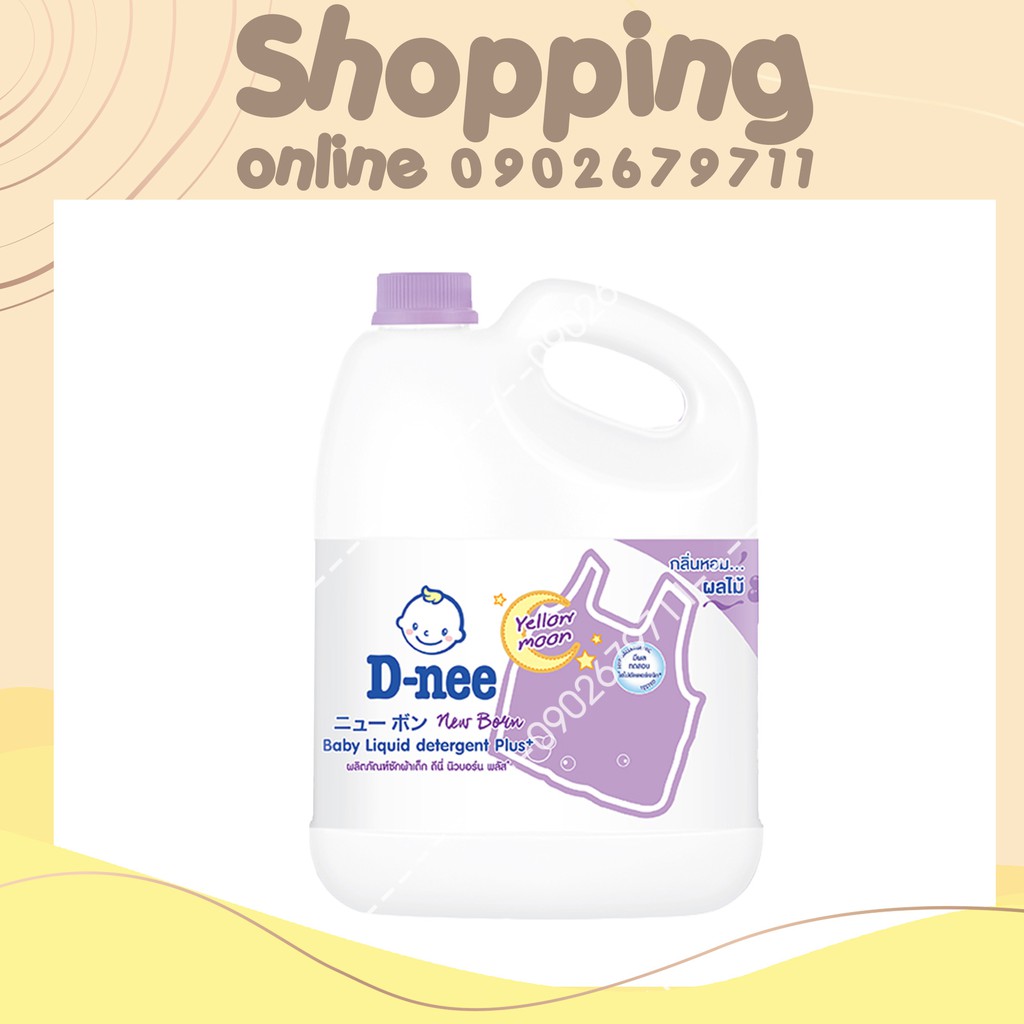 Nước giặt xả Dnee Thái 3000ML Tím