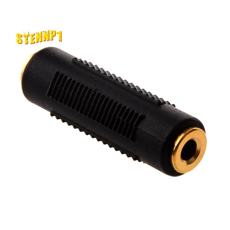 Gold Plated 3.5 mm Stereo Coupler Female to Female Jack