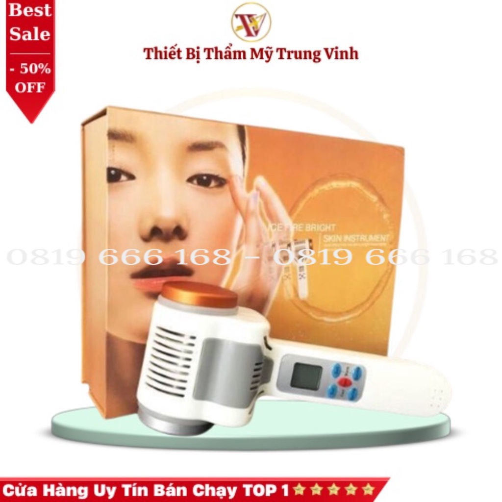 Búa Nóng Lạnh Vàng L1, Búa Nóng Lạnh 2 Đầu Cao Cấp Điện Di Tinh Chất Cho SPA TMV