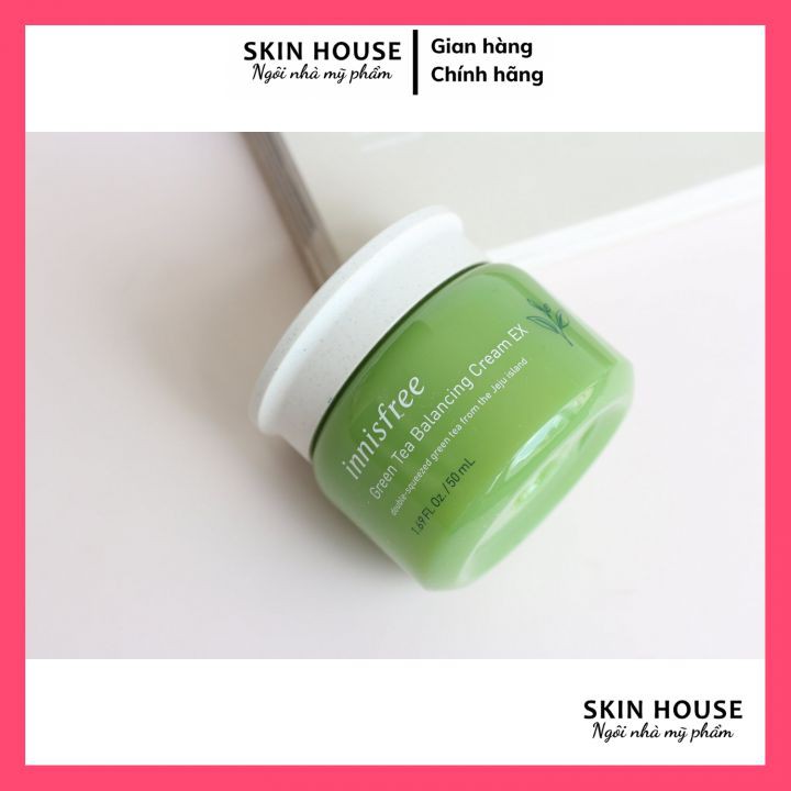 Kem Dưỡng Innisfree Trà Xanh - Kem Dưỡng Trắng Da Trà Xanh Innisfree Green Tea Balancing Cream EX