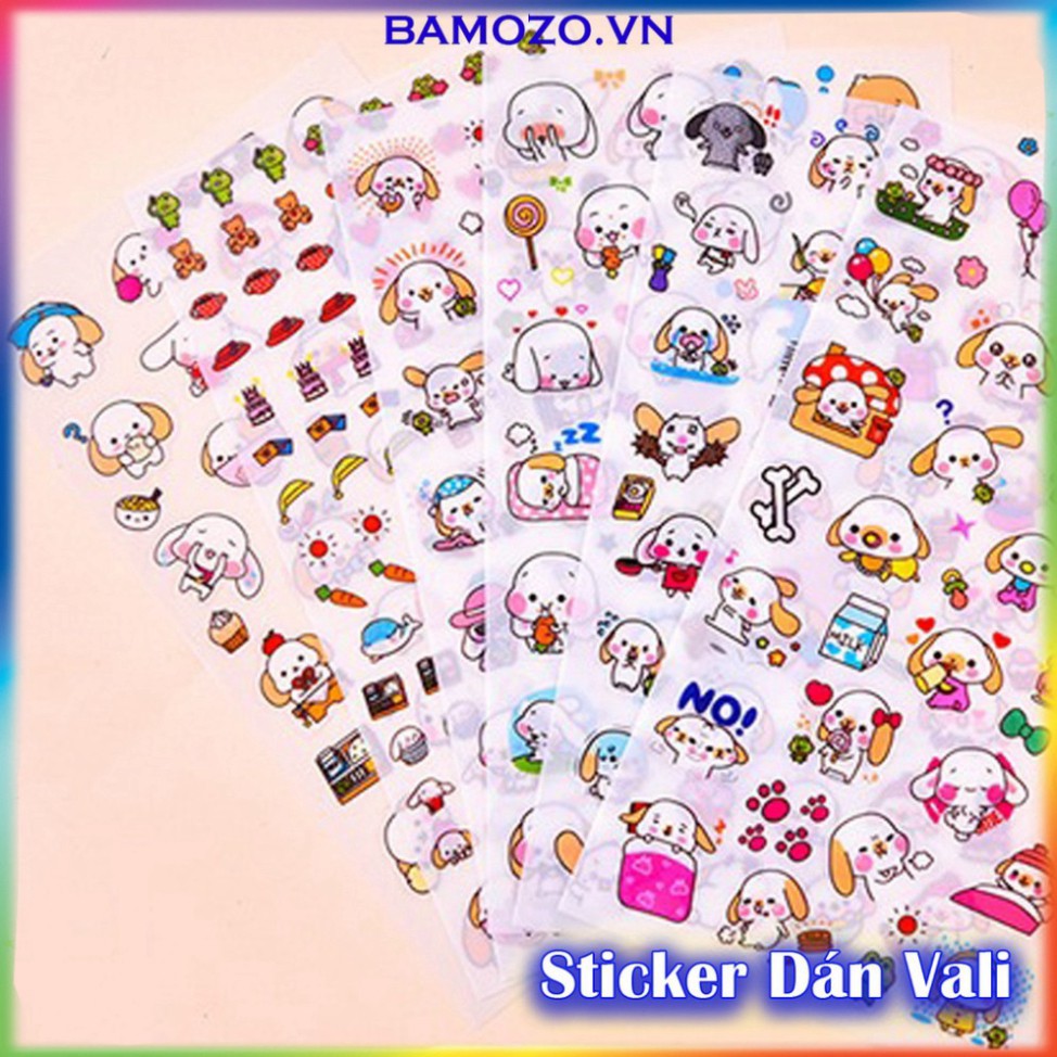 Sticker Cute Bamozo Shop Dán Trang Trí Hoạt Hình Cho Vali Laptop Mũ Bảo Hiểm Quà Tặng Cực Đẹp Vô Cùng Đáng Yêu