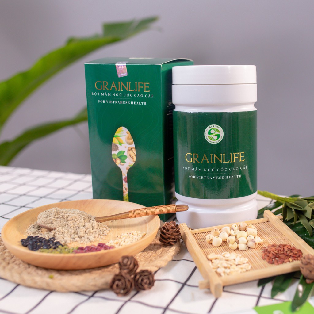 Ngũ Cốc Dinh Dưỡng Cao Cấp Long Liên 500g,100% Nguyên Liệu Hữu Cơ Từ Thiên Nhiên, Bổ Sung Dinh Dưỡng Cho Người Gầy