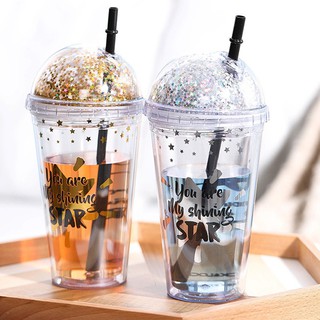 LY NHỰA CÓ ỐNG HÚT LOCK&LOCK HAP506 530ML