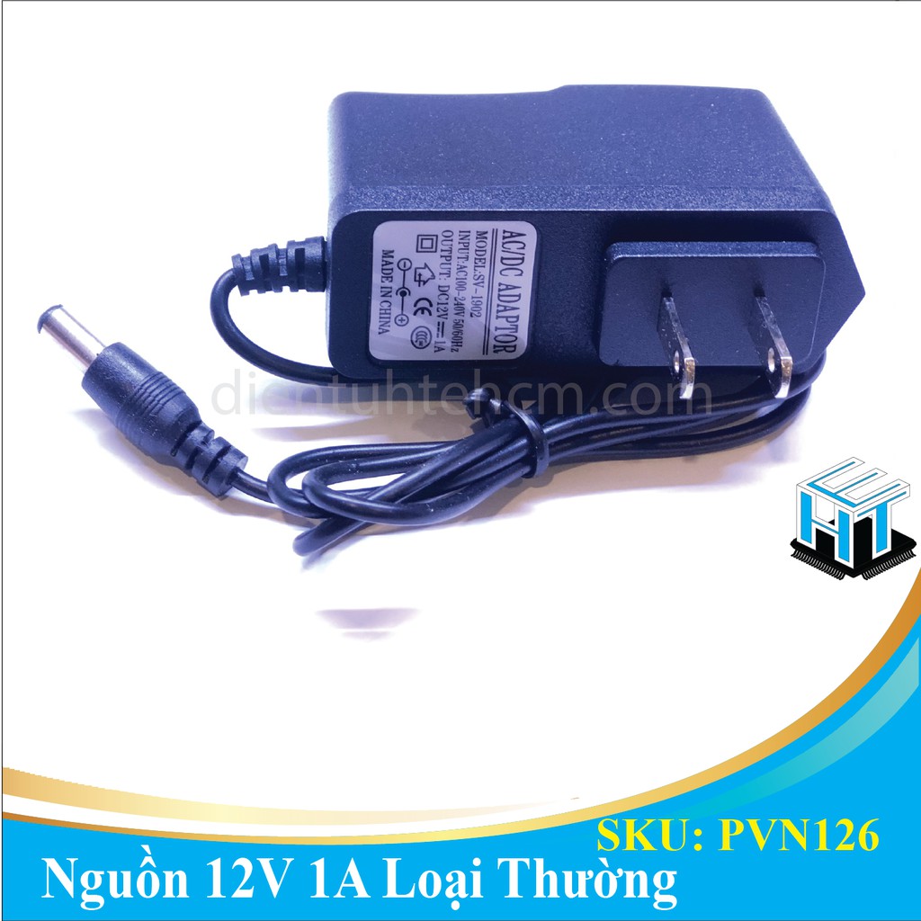 Nguồn 12V 1A TQ - 100-240V 50/60Hz