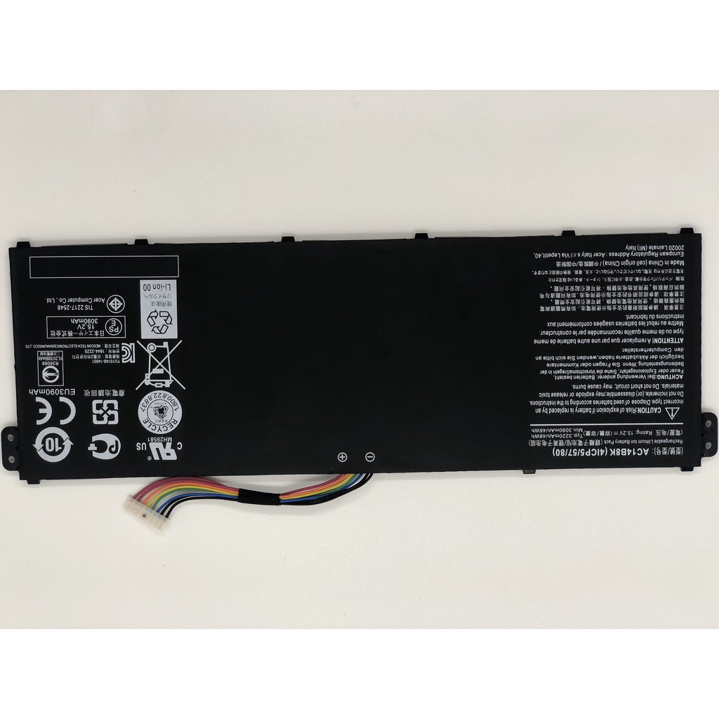 Pin Laptop Acer Chromebook: C810, C910, CB3-531, CB5-571, CB3-111 Aspire:V3-371, E3-111, E3-112  E3-112M, Mã Pin AC14B8