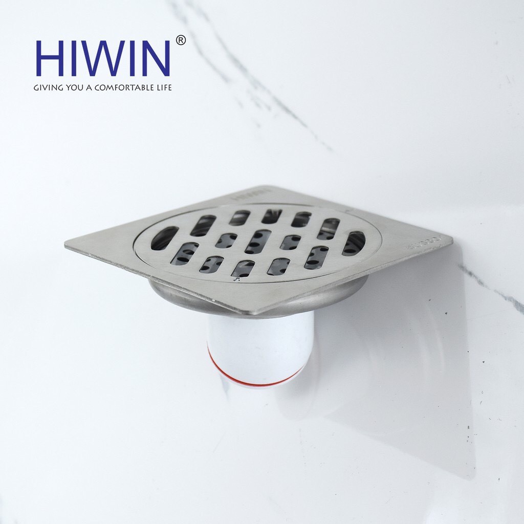 Thoát sàn ngăn mùi chống trào ngược cao cấp mặt mờ Hiwin FD-1001 100x100