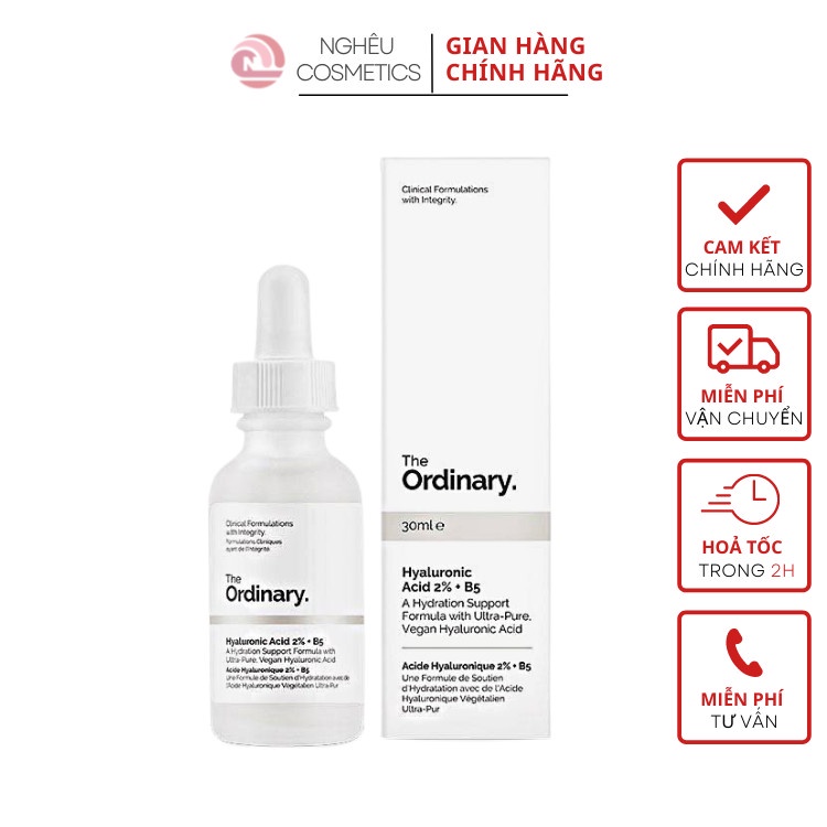 Serum B5 The Ordinary Hyaluronic Acid Dưỡng Ẩm Làm Dịu Phục Hồi Da 30ML