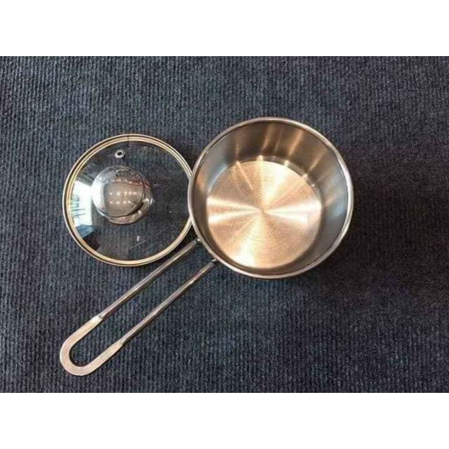 {Hàng Chính Hãng} Quánh Nấu Bột Inox 3 Đáy 12,14,16cm Fivestar Nắp Kính Dùng Bếp Từ {Giá Rẻ}