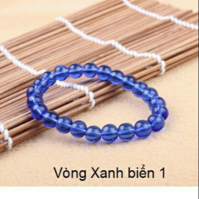 1 vòng đá xanh biển đậm 8mm