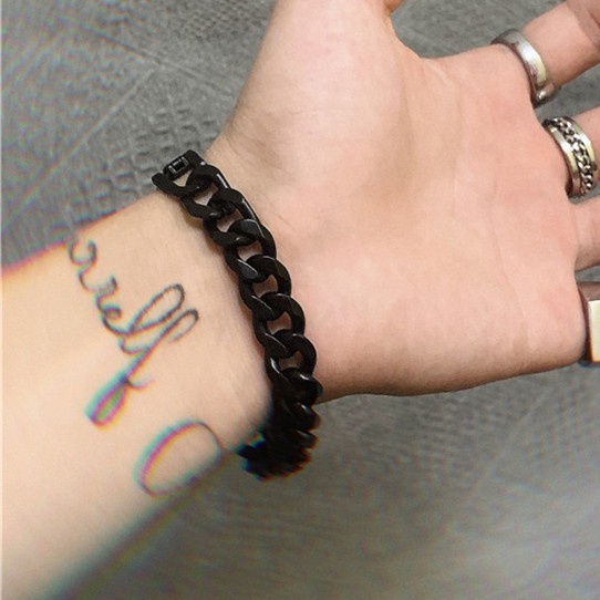 Vòng tay chuỗi xích phong cách hiphop Hàn Quốc thời trang nam nữ 12987