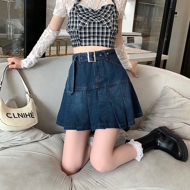 Chân Váy Jeans Chữ A Thời Trang Dành Cho Nữ