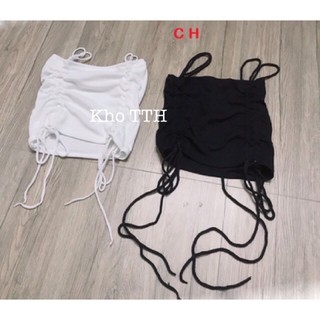 Áo len tăm 2 dây sợi bún 2 màu