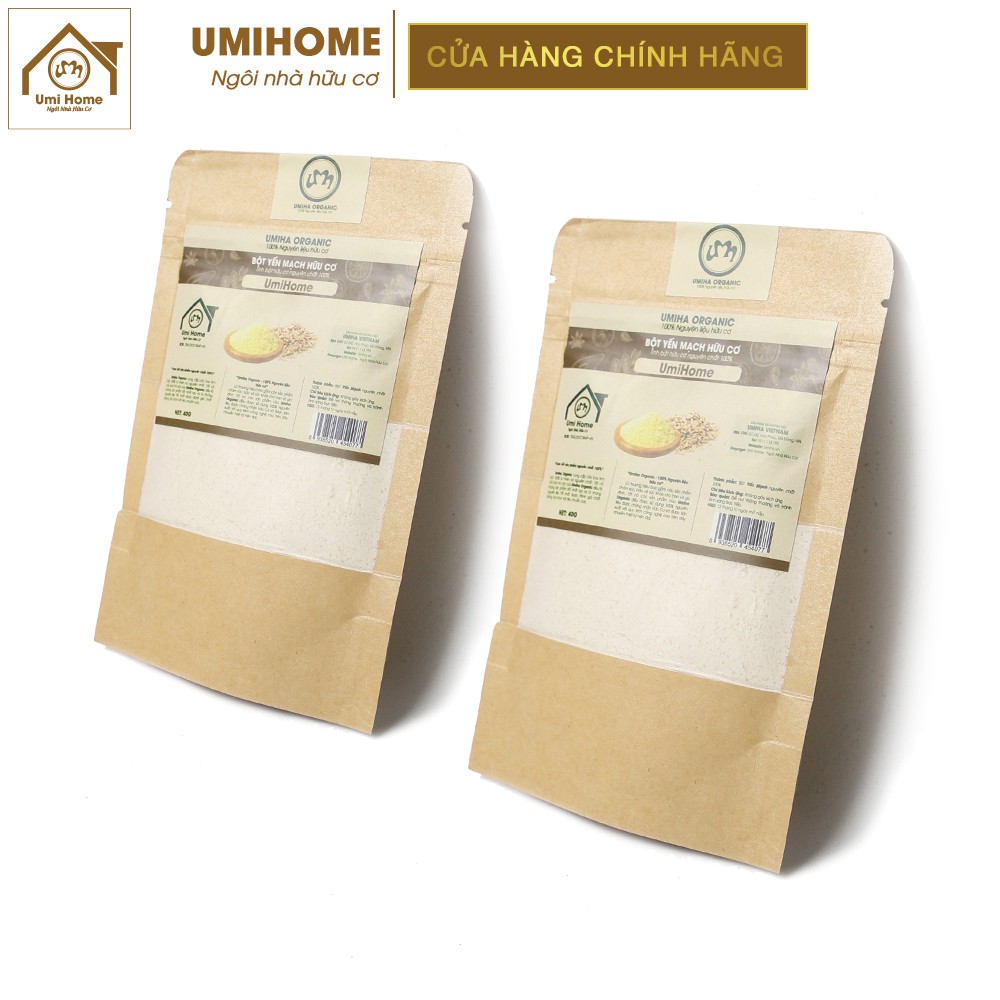 Bột Yến Mạch hữu cơ UMIHOME nguyên chất | Oatmeal 100% Organic 40G