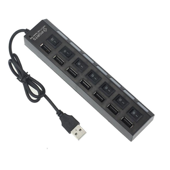 HUB USB TTSHOP 7 CỔNG CÓ CÔNG TẮC