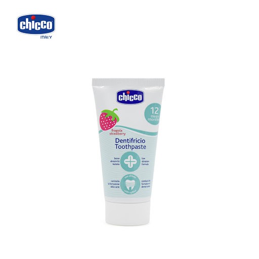 Combo Kem Đánh Răng - Gel Giảm Sưng Lợi Chicco Cho Bé Từ 4- 6 -12 Tháng Tuổi 50ml (Hương Chuối – Táo)