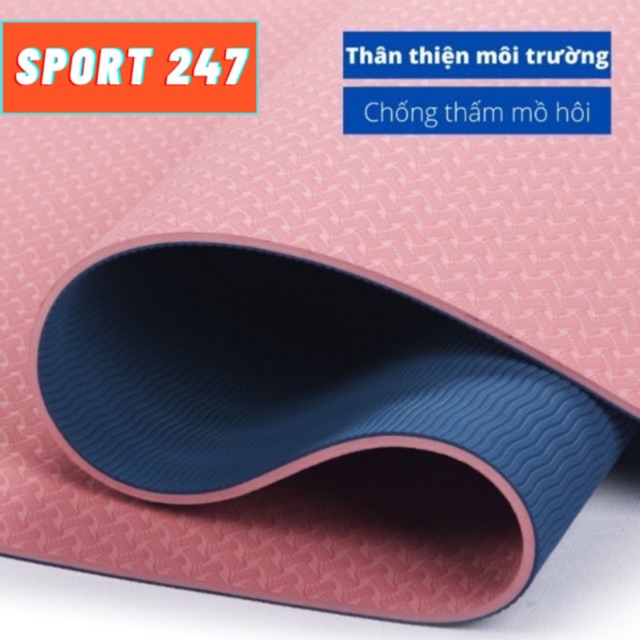 Thảm tập YOGA, tập GYM thể dục tại nhà 6mm - 8mm. hàng công ty có bảo hành