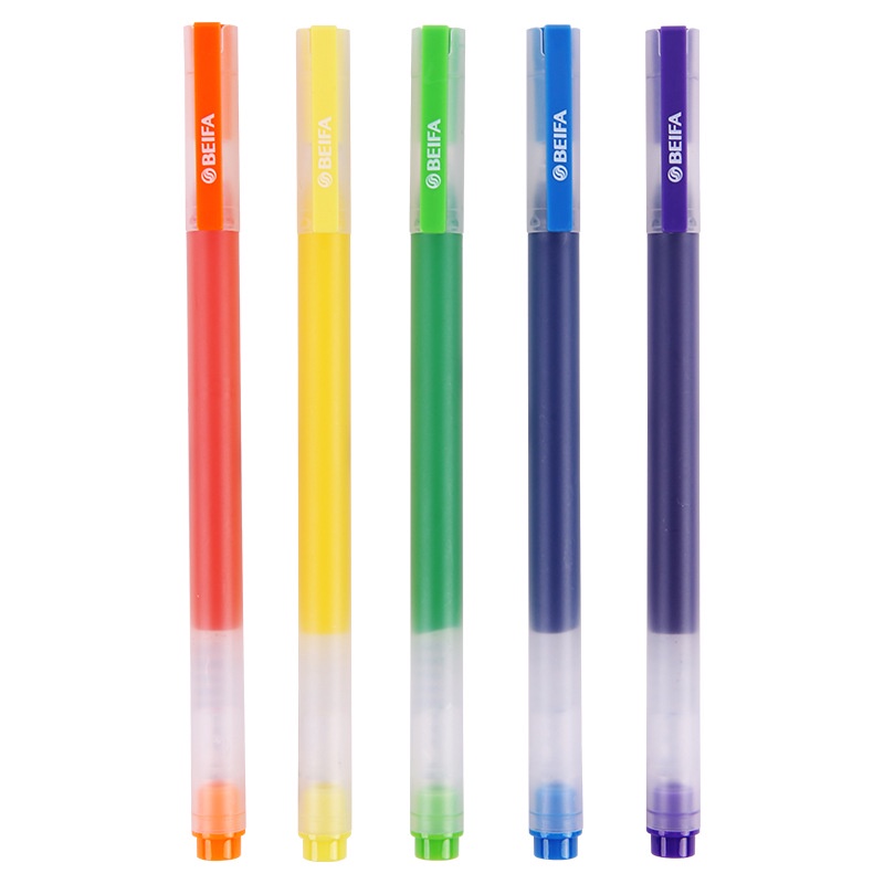 Set 7 Bút Bi Ngòi 0.5MM 1800M Nhiều Màu Sắc