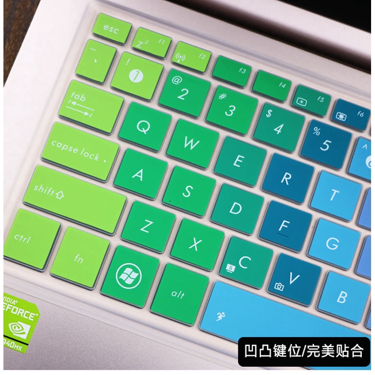 Miếng Dán Bàn Phím Silicon Mềm Siêu Mỏng Cho Asus Vivobook S14 Ux461 S406U Tp461 13.3inch