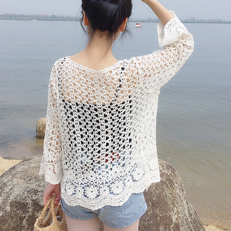 Áo Khoác Cardigan Tay Dài Phối Ren Thời Trang Cho Nữ