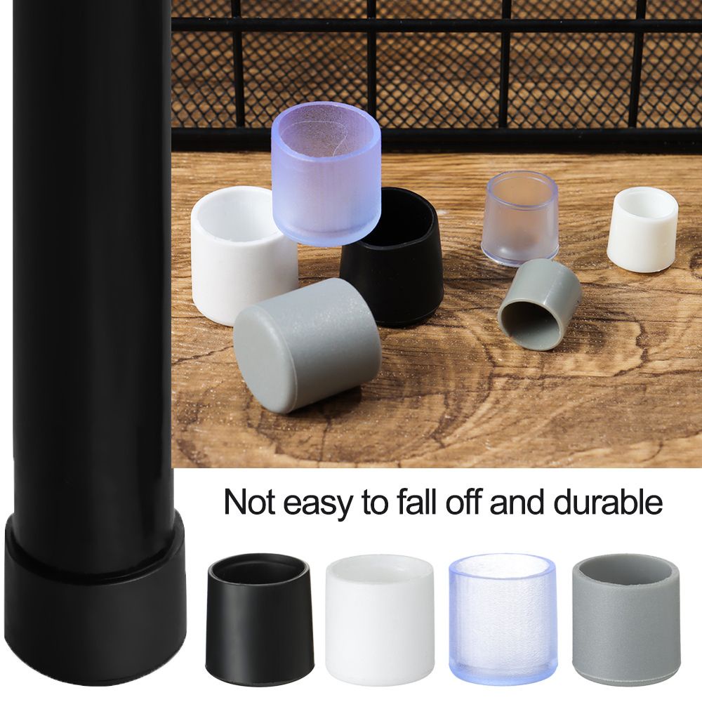 Set 10 cái bọc chân ghế bằng silicon chống trượt nhiều màu không làm trầy xước sàn