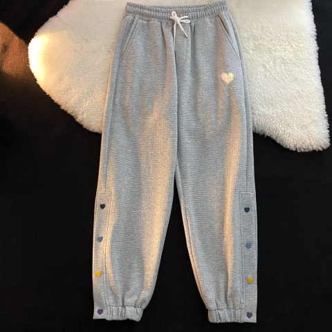 Quần Dài Thể Thao Dáng Suông Thiết Kế Đơn Giản Dễ Phối Đồ Cho Nữ