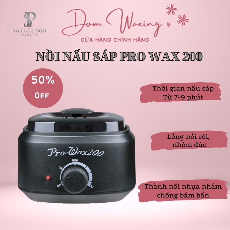 NỒI NẤU SÁP WAX LÔNG PRO WAX 200 Chuyên dùng wax lông tay chân nách bikini- HÀNG LOẠI 1