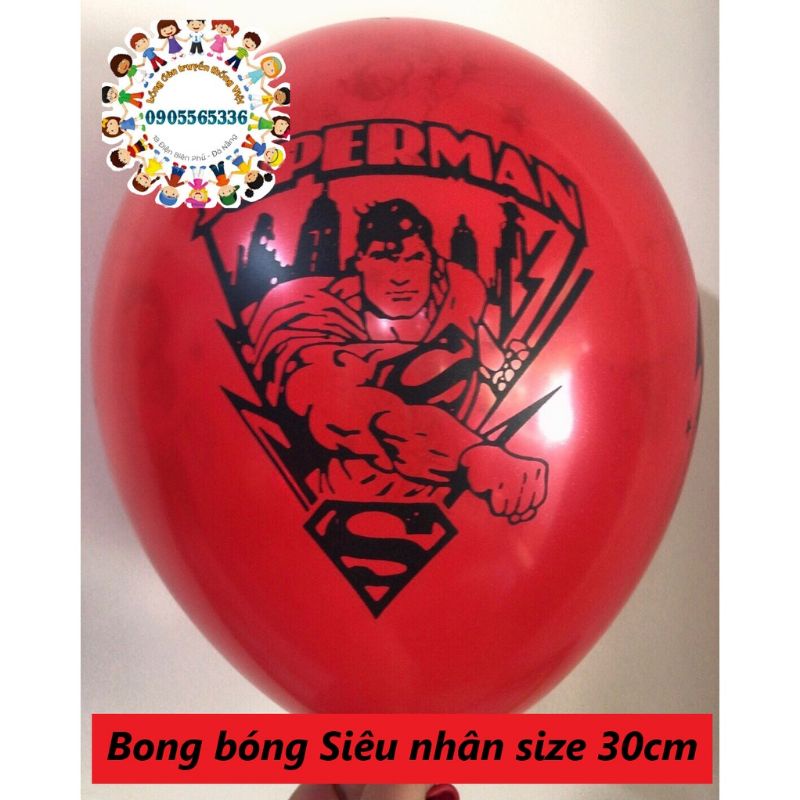 [30cm] Set 50 Bong bóng in 5 mặt cao su siêu dày in hoạ tiết trang trí sinh nhật, trang trí tiệc gia đình