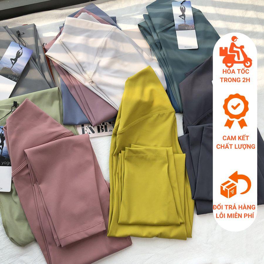 quần Lulu không đường may giữa, chất thun poly