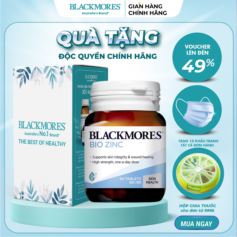 Viên bổ sung kẽm Bio Zinc Blackmores Úc 84 viên