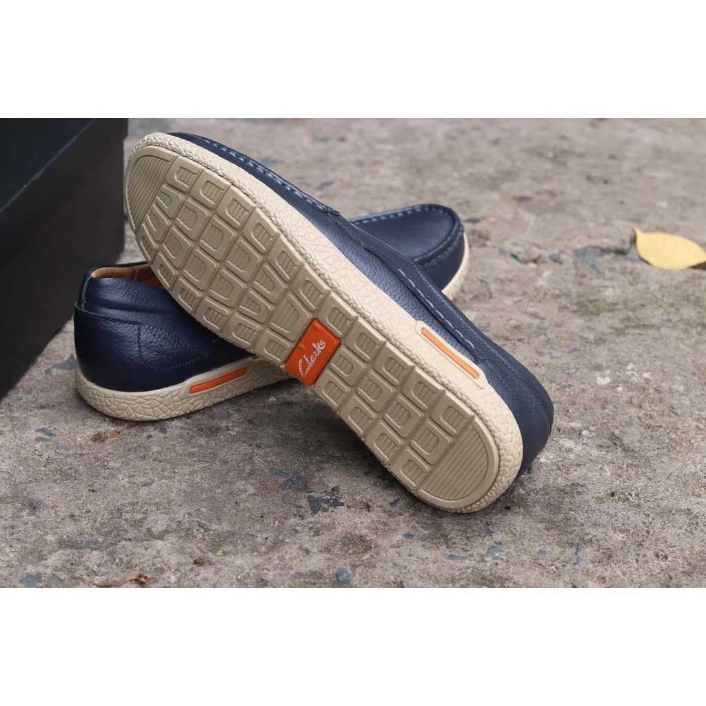 Giày lười CLARKS da bò mềm, nhập khẩu Thái Lan GCL06