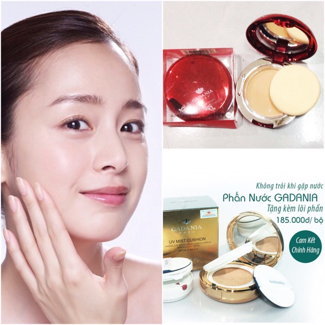 [Xịn sò] Bộ trang điểm &quot;sương sương&quot; 8 món Gadania Nhật chính hãng