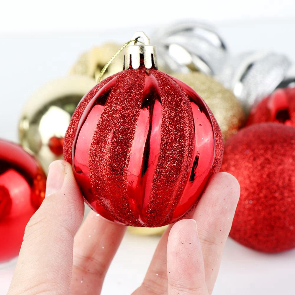 Hộp 12 trái châu 5.5cm trang trí cây thông Noel