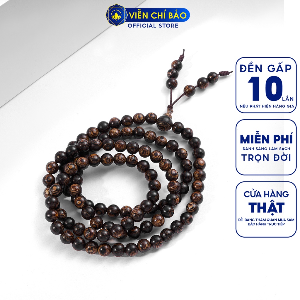 Vòng tay trầm hương Sánh chìm 6mm trang sức phụ kiện thời trang thương hiệu Viễn Chí Bảo V000764-6H