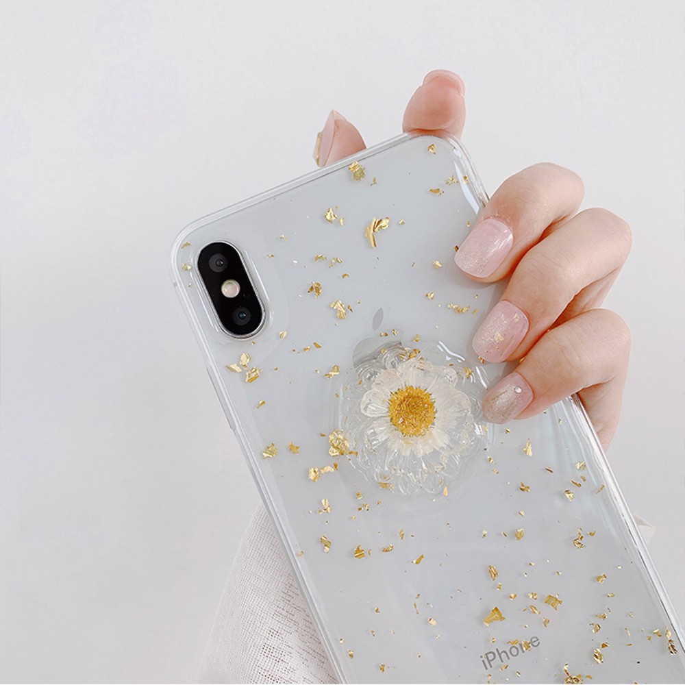 Ốp Điện Thoại Trong Suốt Họa Tiết Hoa Cúc Xinh Xắn Cho iPhone 11Pro Max 8plus XS XR X | BigBuy360 - bigbuy360.vn
