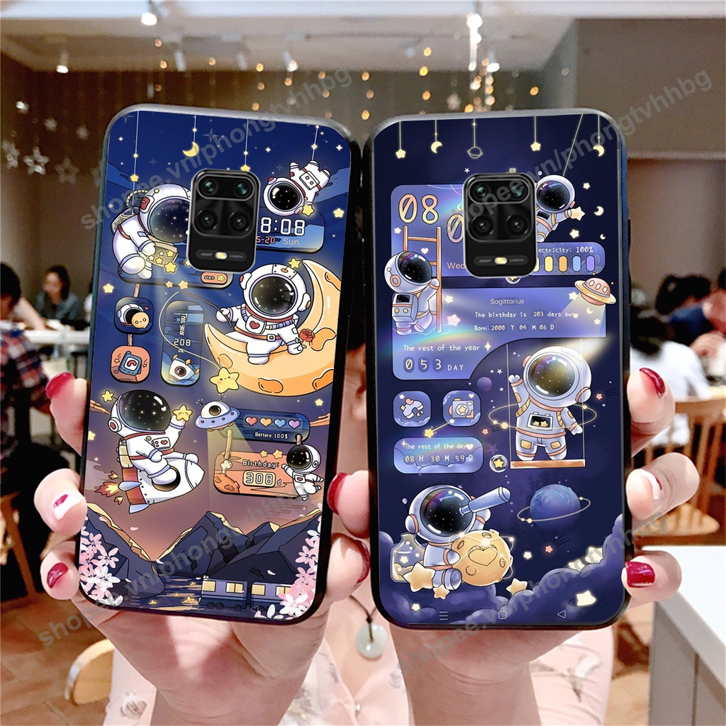 Ốp lưng Xiaomi Redmi Note 9 / Redmi Note 9s / Redmi Note 9 Pro phi hành gia hoạt hình 3D cute giá rẻ