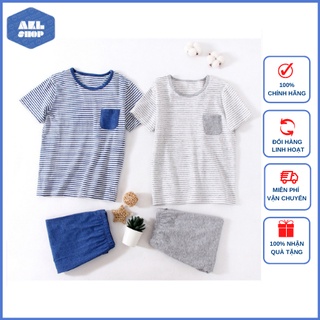 Bộ lửng cộc tay bé gái, bé trai size đại MamDadKids, quần áo trẻ em Quảng Châu cho bé 4 đến 14 tuổi phong cách Hàn Quốc