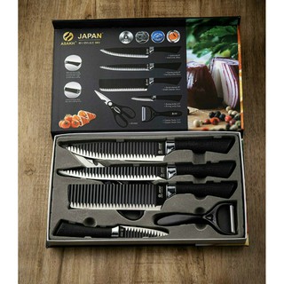  Bộ Dao Nhật Bản 6 Món Chống Dính Cao Cấp