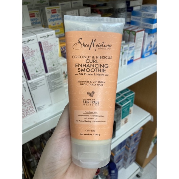 Xả gội ủ dưỡng Shea Moisture Curl &amp; Shine tóc uốn 384ml