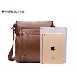 Túi đeo chéo nam da bò cao cấp LEINASEN KT:29x25x8cm tặng ví dài