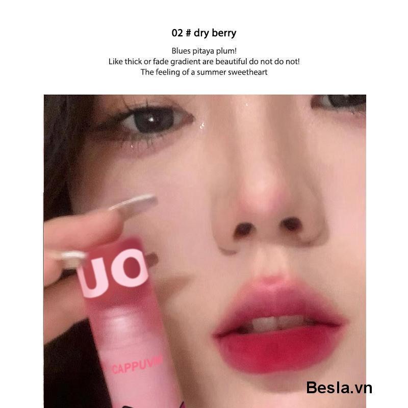 Son kem bóng CAPPUVINI gấu hồng Bubbly Bear Lip Glaze gấu xanh hồng căng bóng mềm mịn