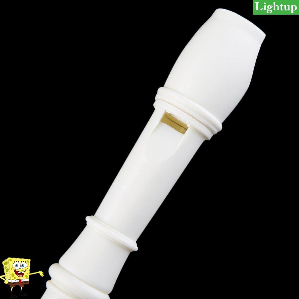 Nhạc cụ làm bằng nhựa ABS màu trắng cho trẻ em Máy ghi âm nhạc Soprano Sáo dài