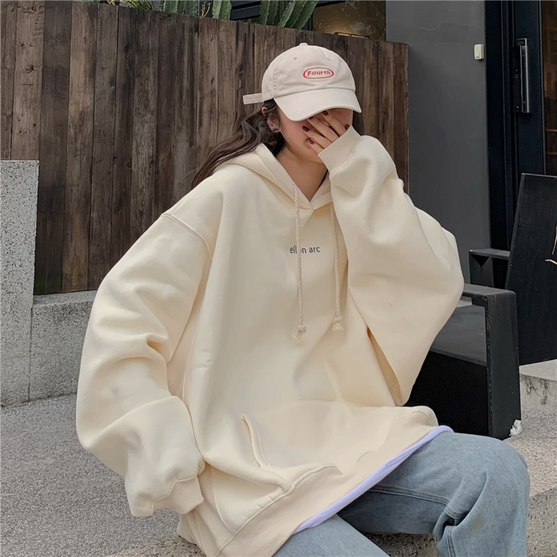 Áo hoodie nỉ nữ big size thời trang ulzzang hàn quốc, Áo hoodie nữ form rộng nỉ bông có mũ thời trang học sinh sinh viên | BigBuy360 - bigbuy360.vn