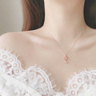 Dây chuyền Vũ trụ đầy sao Universe Rose Gold đính đá Zircon Chìa khóa ngọt ngào | Vòng cổ nữ trang sức thời trang