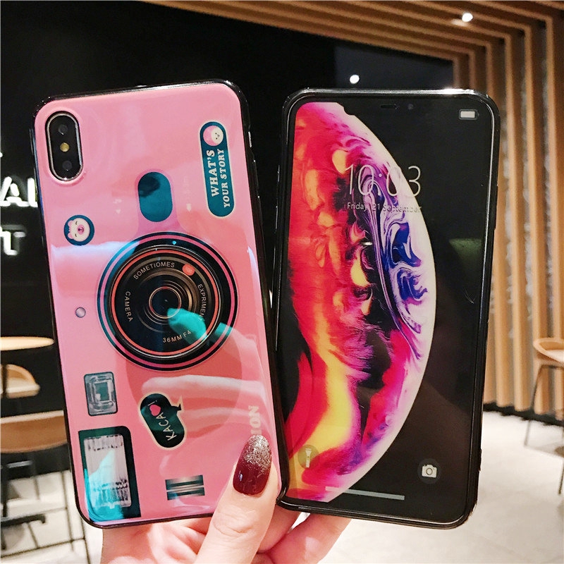 Ốp điện thoại hình máy ảnh độc đáo cho Oppo A53 2020 Realme C2 3 3 2 Pro F11 Pro F11 C1 2 U11 A7 Reno 10x zoom  3 A3S F7 A79 F5 A73 F3 R17 Pro | BigBuy360 - bigbuy360.vn