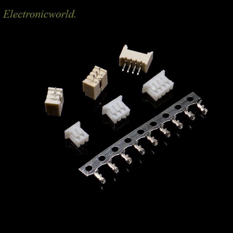 Bộ 10 đầu nối Micro Jst 1.25 1.25mm + vỏ bọc + đầu nối thẳng 2/ 3/ 4/ 5/ 6/ 7/ 8/ 9/ 10/ 11p