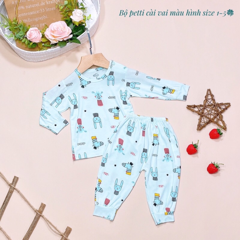 Bộ Dài Tay Leeleekids Chất Siêu Mát Cho Bé