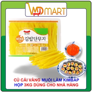 Củ cải vàng thái sơi làm kimbap Hàn Quốc hộp 3kg